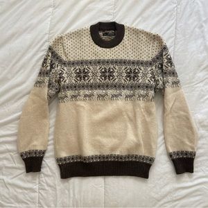 Vintage 🪩 Wool Sweater // Nordic Print